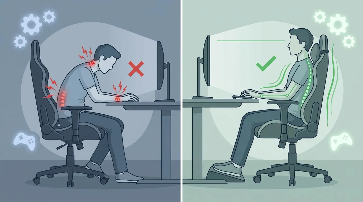 Como Evitar Dores na Cadeira Gamer: Guia Prático de Postura