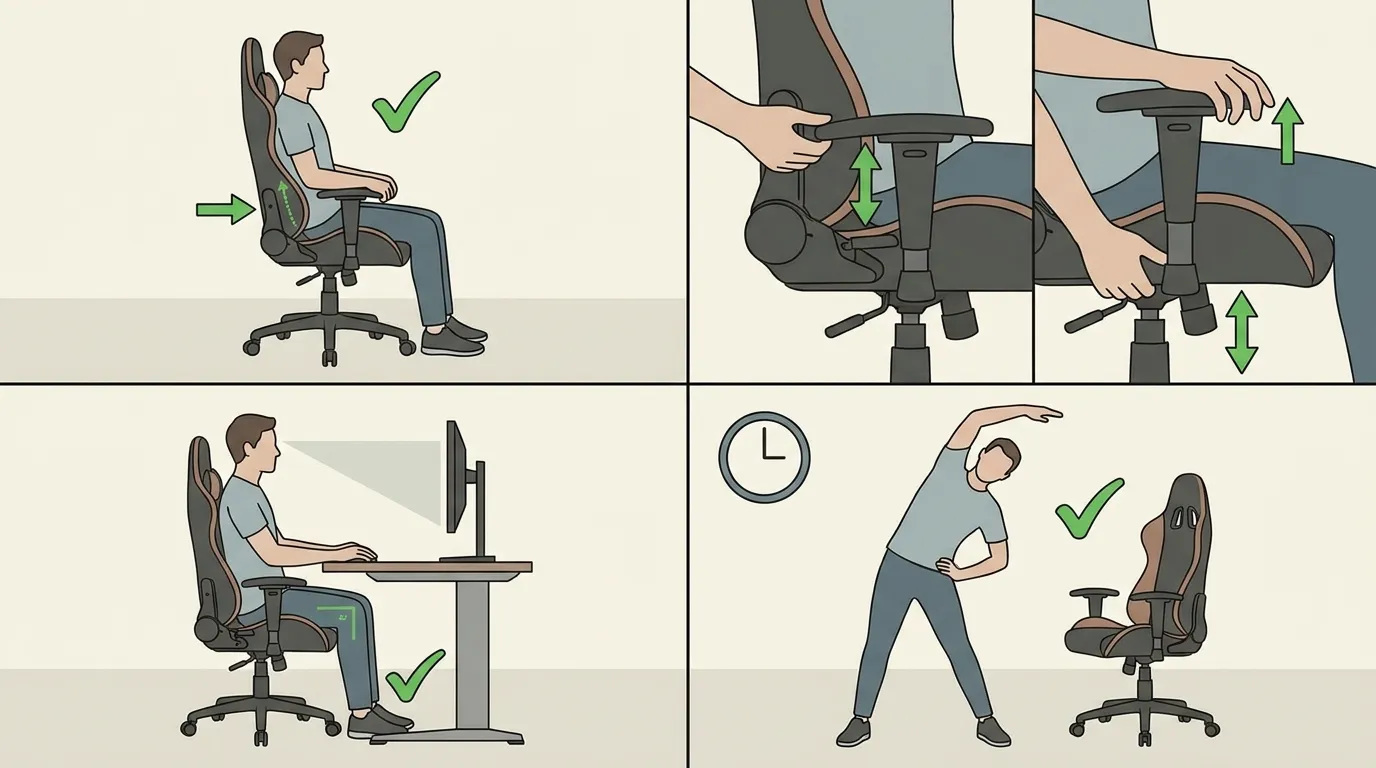 Como Evitar Dores na Cadeira Gamer: Guia Prático de Postura