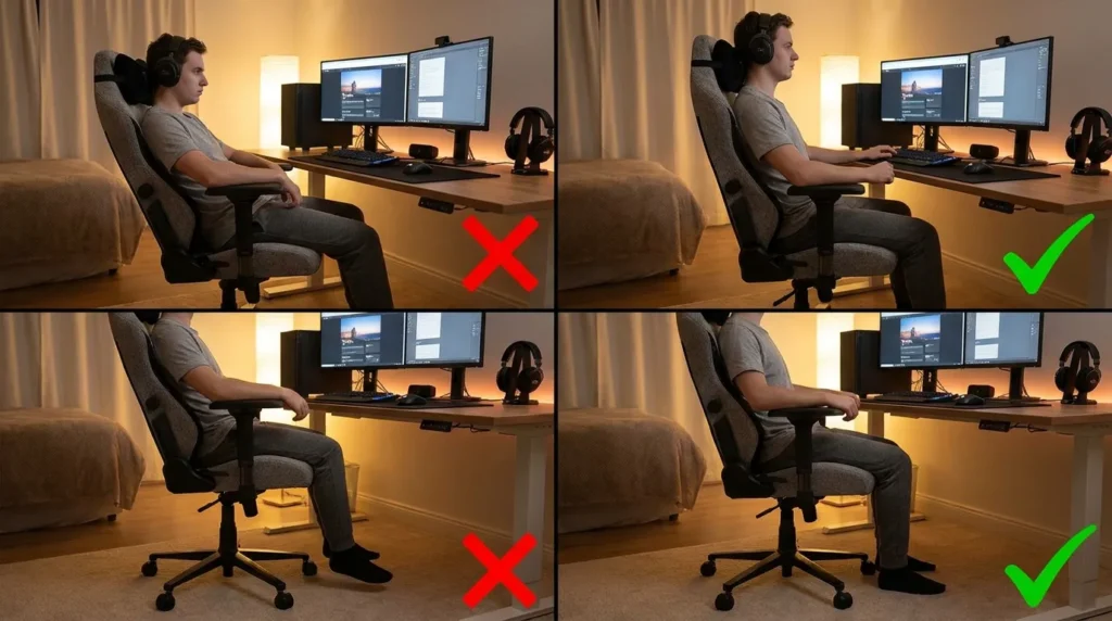 Como Evitar Dores na Cadeira Gamer: Guia Prático de Postura