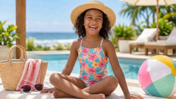 Como escolher roupas para crianças aproveitarem praia e piscina com conforto 
